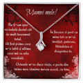 Colier "Mamei mele" placat aur alb 14K - Cadou din suflet pentru mama ta