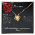 Colier "Fiica mea" placat aur galben 18K - Cadou din suflet pentru fiica ta